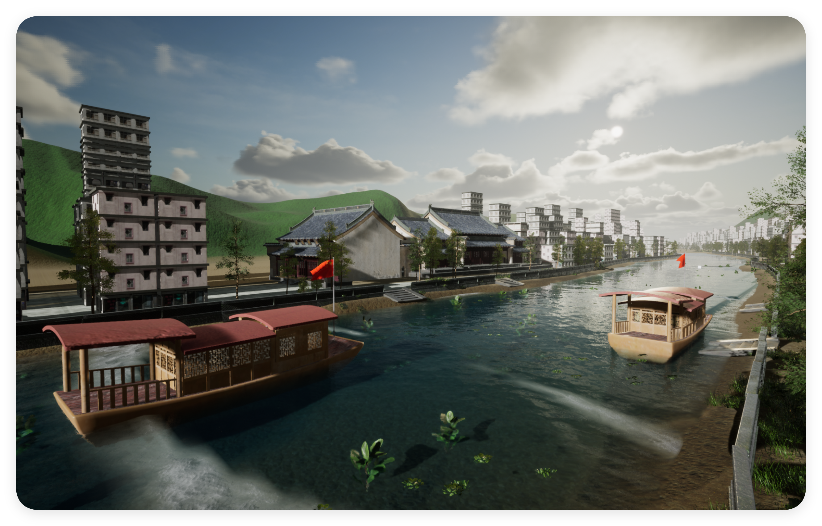 京杭大运河模拟游戏UE4.2.7开发